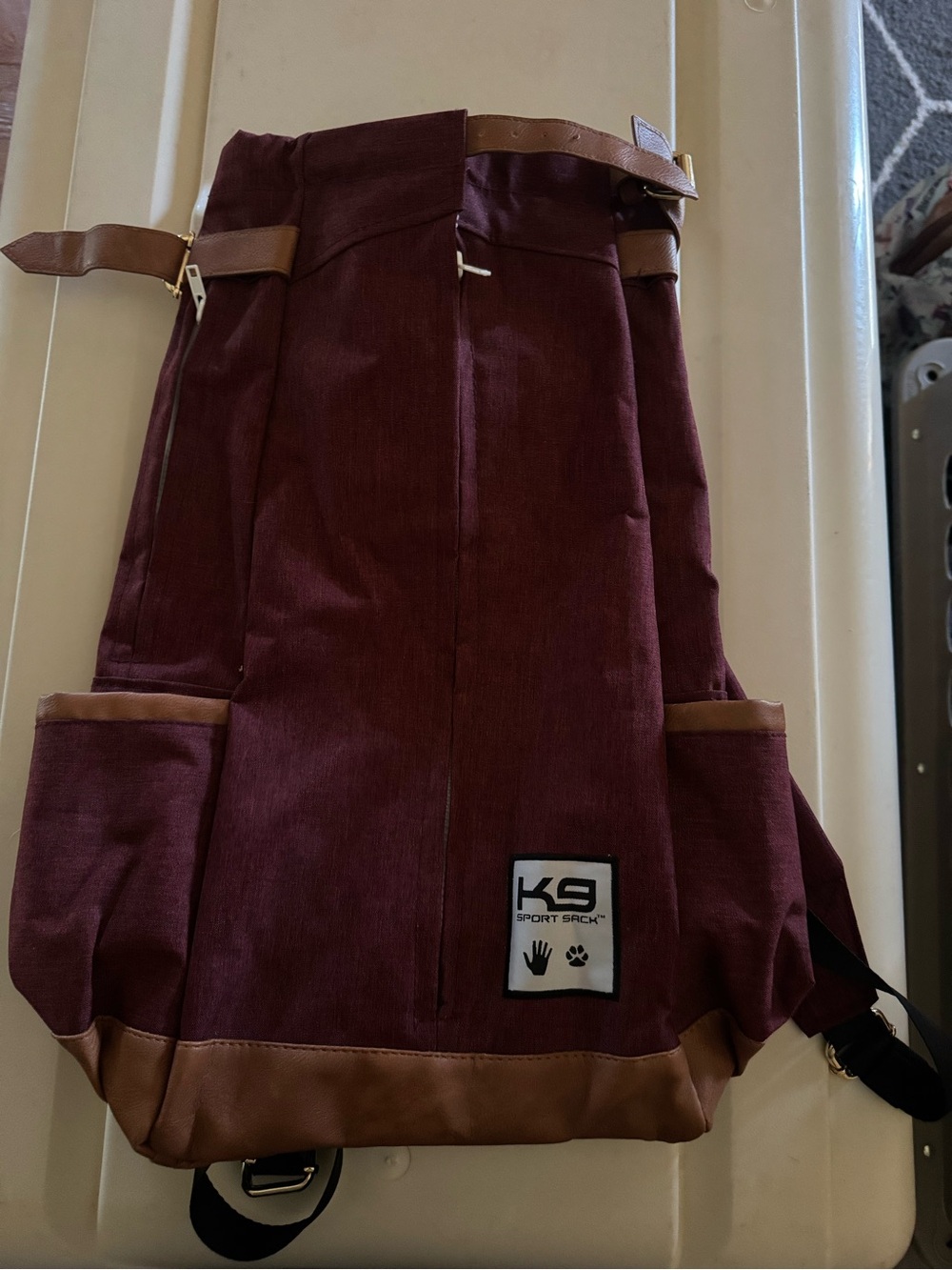 K9 Sport Sack size Medium Burgundy Dog Pet Backpack Carrier New
